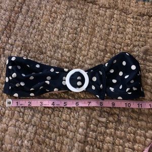 Gap polka dot bandeau bikini top XS